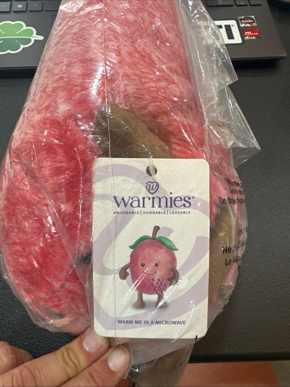 Warmies Plush Microwaveable Pink Plush Heat Pack - Warmies